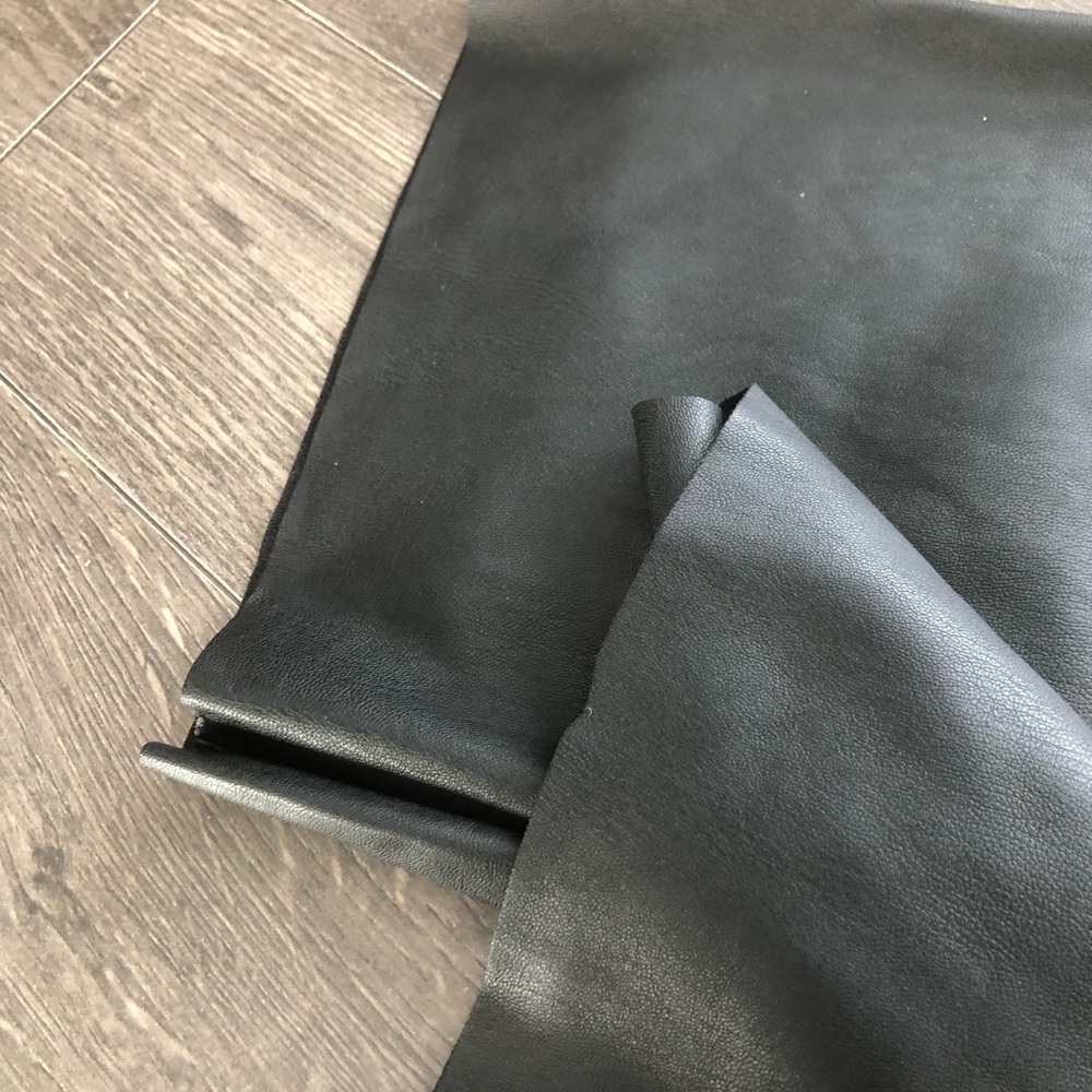 Zara Black‎ Faux Leather Wide Leg Pants | Size 10 - Picture 5 of 6